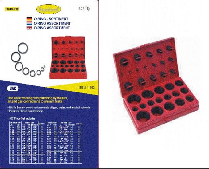 SAE O-ring assortiment 407-dlg.