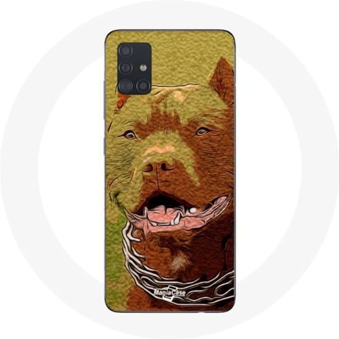 Samsung Galaxy A51 Hoesje Amerikaanse Pit Bull Terrier