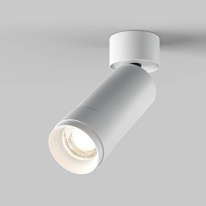 Maytoni LED plafondspot Focus Zoom, wit, 4.000 K, draaibaar