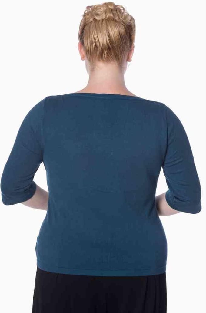 Dancing Days - ADDICTED Longsleeve top - S - Blauw