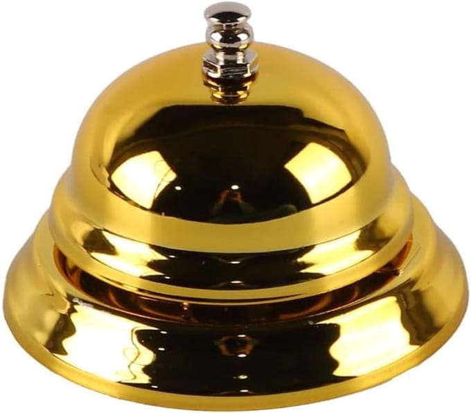 Dailygoods - Gouden Handpersbel voor Klantenservice
