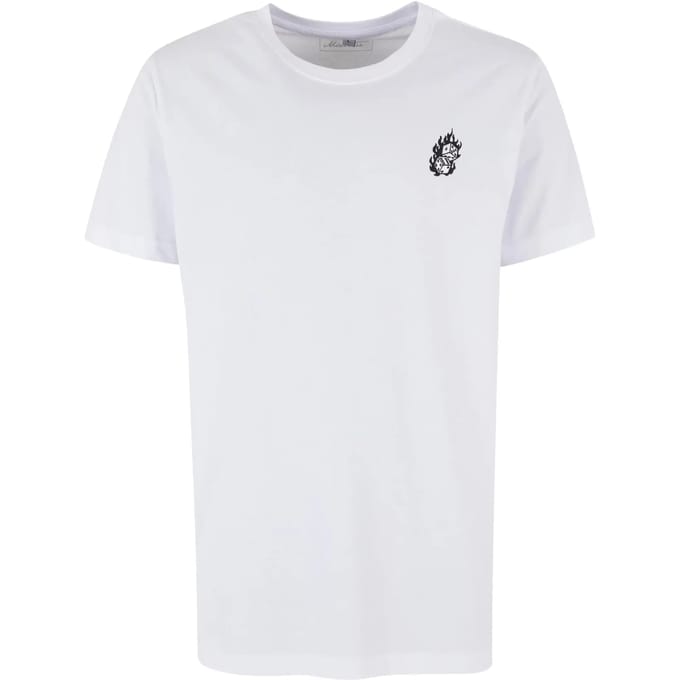 Mister Tee - Dice Fire EMB Heren Tshirt - S - Wit