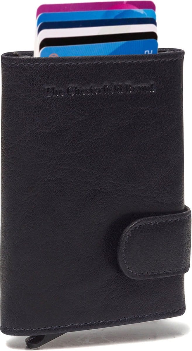 The Chesterfield Brand - Leren Pasjeshouder Navy Mannheim