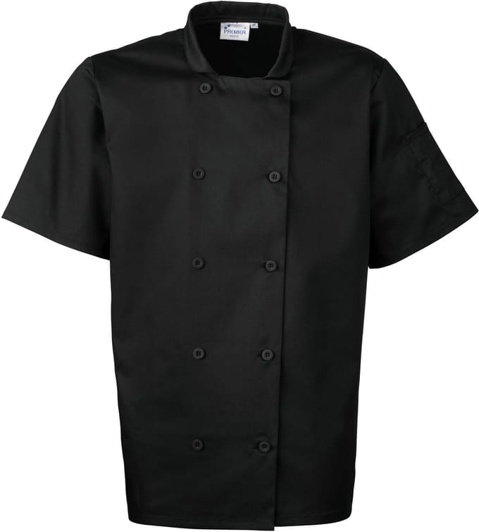 Schort/Tuniek/Werkblouse Unisex M Premier Black 65% Polyester, 35% Katoen