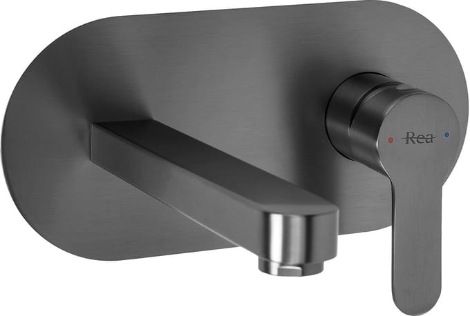 Rea - Arcos - Inbouw Wastafelkraan - Titanium - 18X20X10Cm