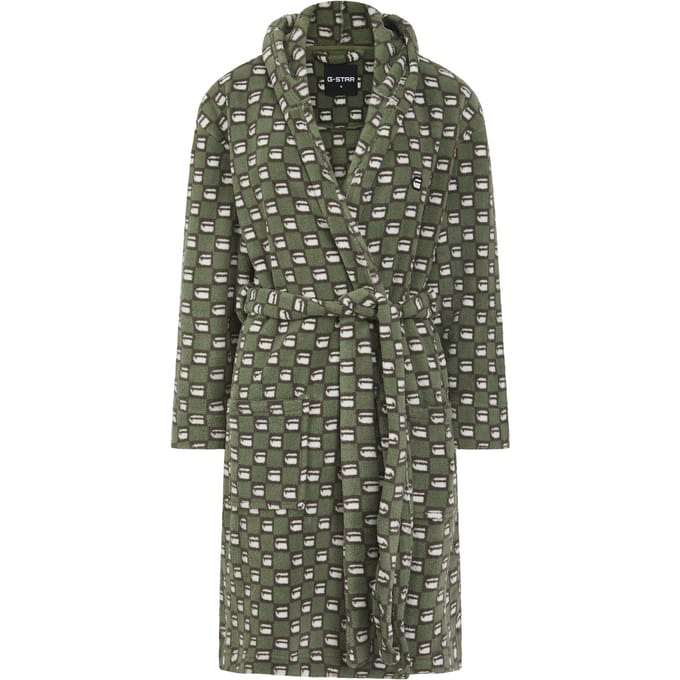 G-Star Xenia Bathrobe Oil Green Multi Größe: M | Bademäntel Outlet | Damen | Grün