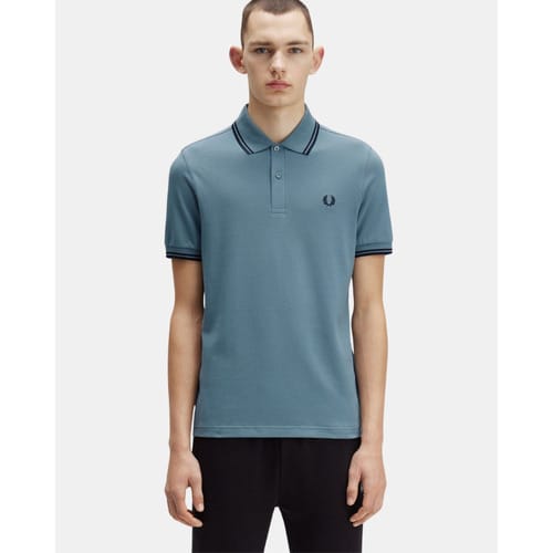 Fred Perry Twin tipped polo - stockport blue navy