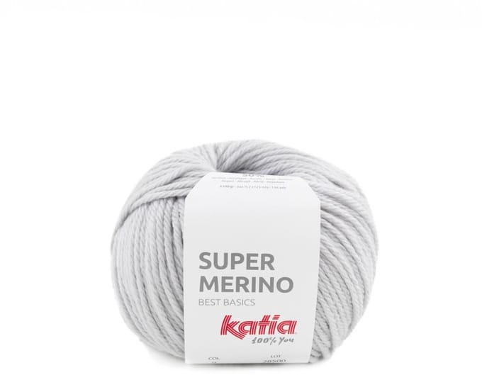 Katia Super Merino - 09 parelgrijs - Wol/Acryl Garen