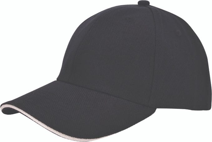 Benza luxe canvas sandwich Baseballcap - Zwart en Kaki