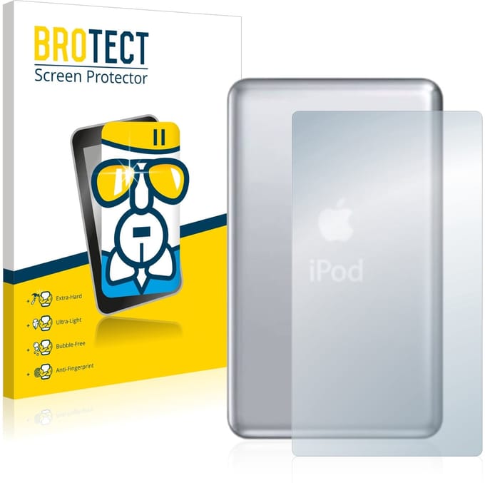 Screenprotector voor Apple iPod classic 120 GB (Achterkant, 7. Gen.) Beschermglas transparant