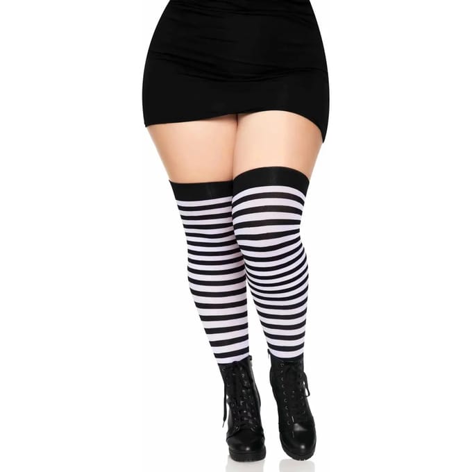 Gestreepte lange sokken voor dames Leg Avenue