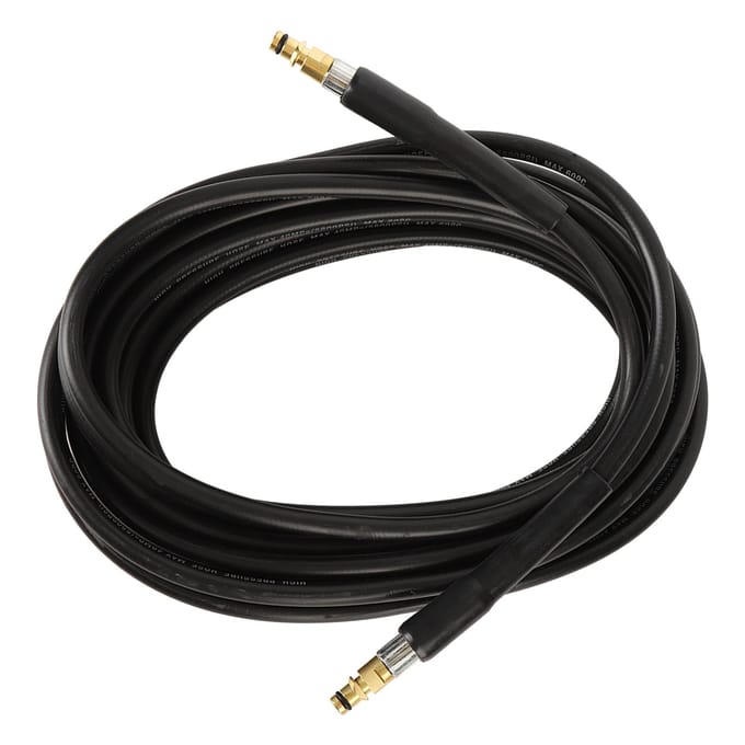 Tuyau de Nettoyage de Canalisations 5800PSI Flexible Caoutchouc Tuyau d'Eau pour Laveuse Haute Pression 10 Mètres black