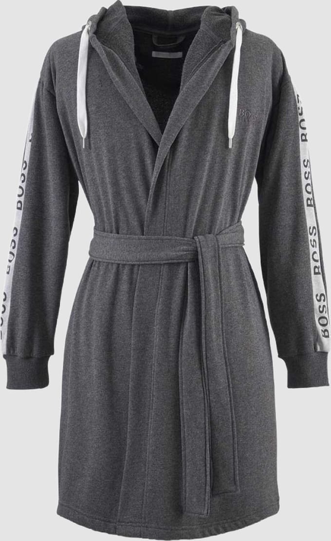 Hugo Boss badjas - Sense - Charcoal - maat S
