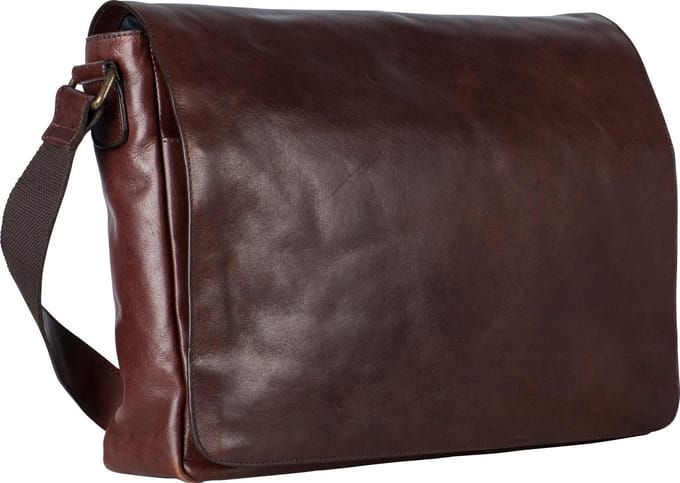 Leonhard Heyden Cambridge messenger L 13 inch - Roodbruin