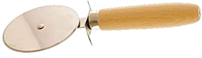 Pizzasnijder, van hout 18 cm