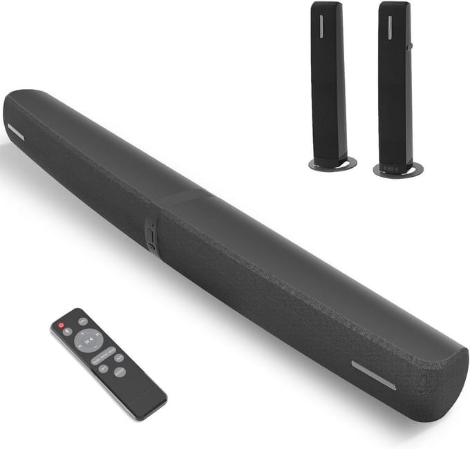 Draadloze Soundbar voor Televisie met Diepe Bass
