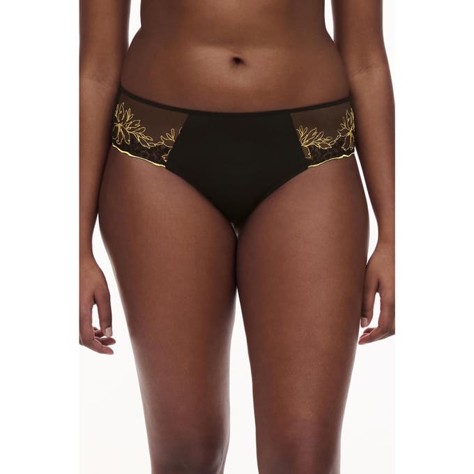 Chantelle Co Bo. Shorty Revealing Std W. Black/yellow Größe: 42 | Unterhosen Outlet | Damen | Schwarz