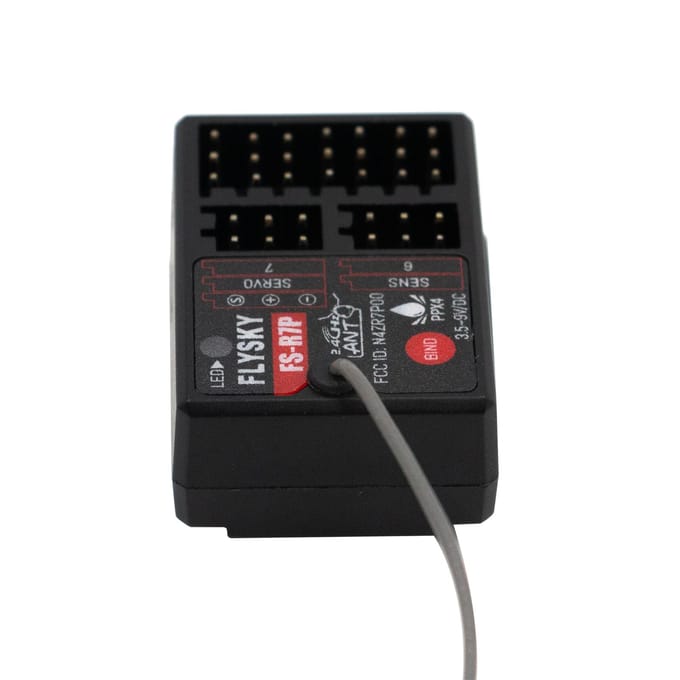 FLYSKY R7P 7CH Ontvanger 2.4G Protocol ANT 3.5-9V/DC Ontvanger voor FS-G7P RC Auto Boot Afstandsbediening receiver zwart