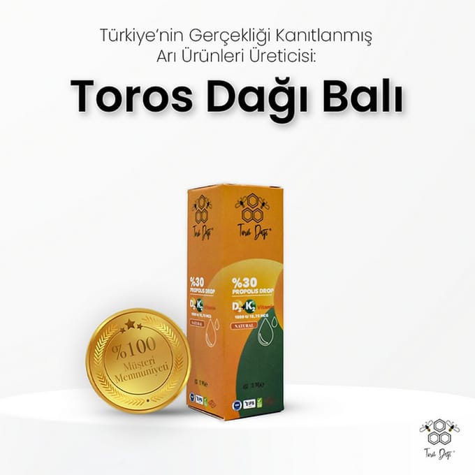 Toros Dağı Propolis Druppels met Olijfolie 20 ml | Alcoholvrij, Natuurlijk