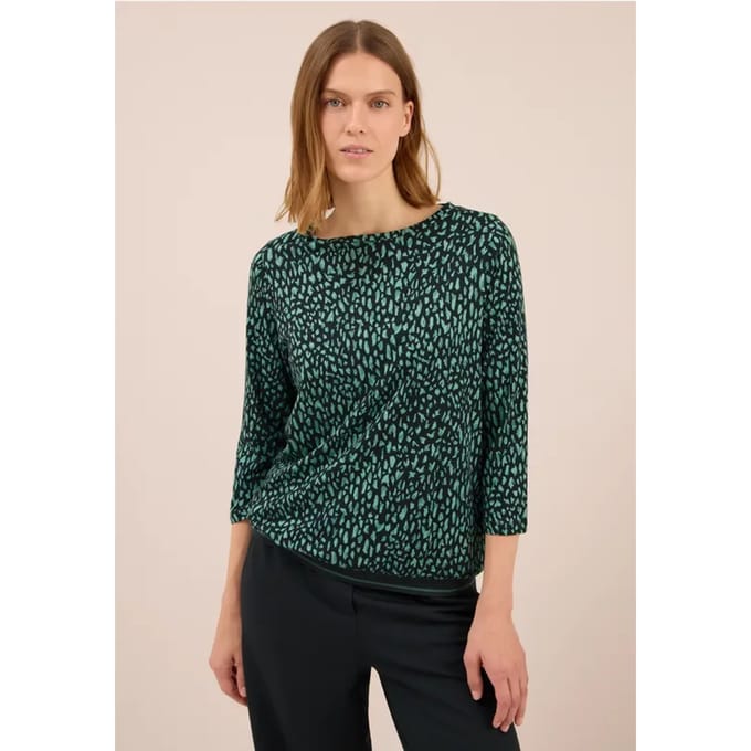 Shirt met geribde structuur