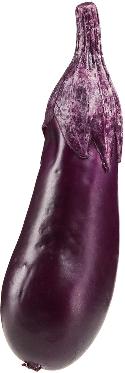 Groentedecoratie aubergine voerdummy 15cm