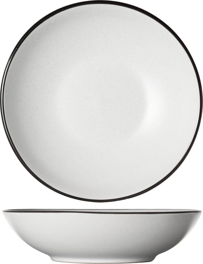 Cosy & Trendy Diep Bord Speckle Wit ø 20 cm