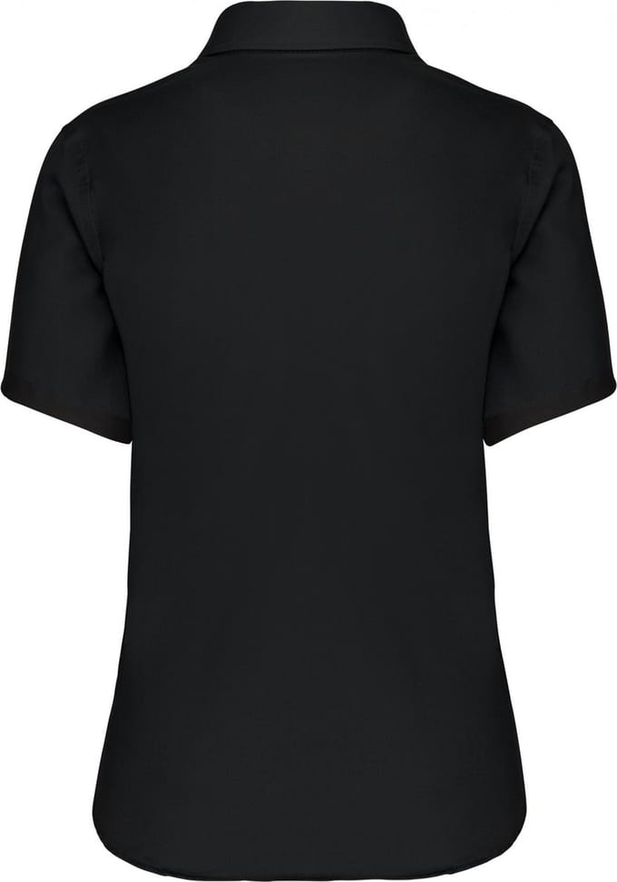Kariban Dames non-iron blouse korte mouwen K540 - Black - 4XL