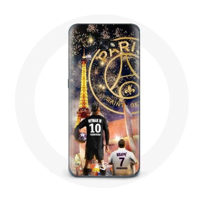 Coque pour Samsung Galaxy A3 2017 PSG Neymar et Mbappé Joyeux noël