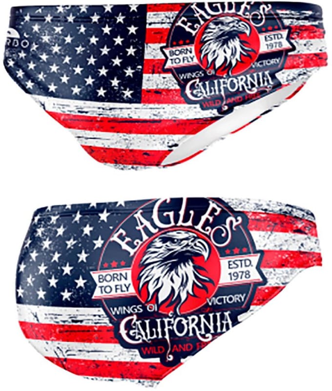 Turbo Usa Wings Eagle Zwemslip Veelkleurig 3XL Man