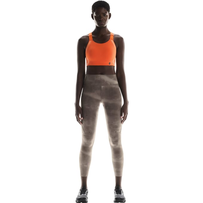 On Performance Tight 7/8 Aop 1 W Cinder Cinder Maat: M | Sportaccessoires Outlet | Dames | Bruin