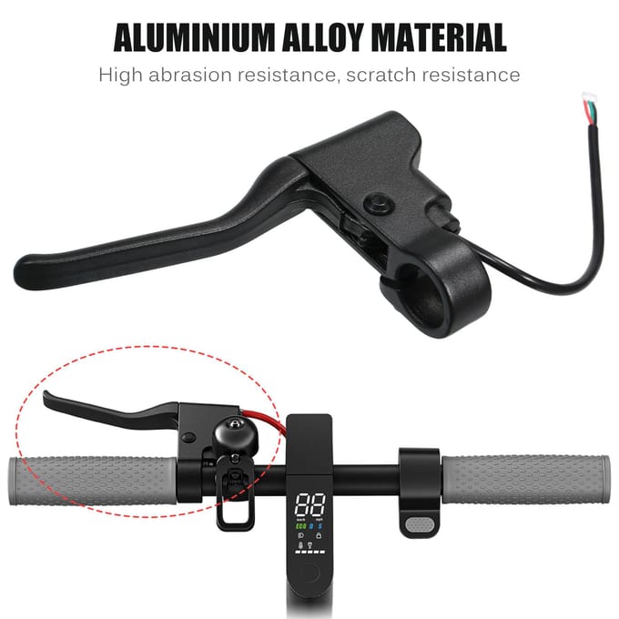 Remhendel Aluminiumlegering Remhendel Handremhendel voor Xiaomi M365/Pro Elektrische Scooters zwart