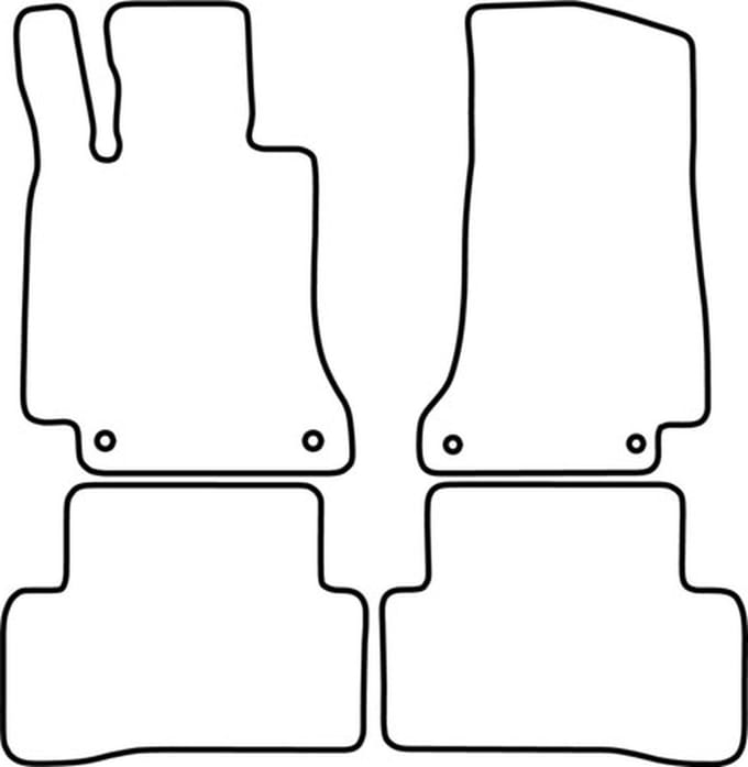 Automatten | Mattenset Mercedes C Klasse - W205 modellen - 2014 - 2021
