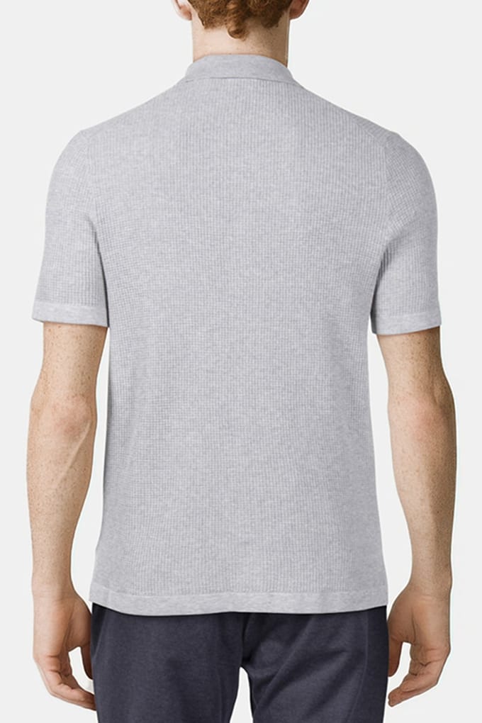Scotch & Soda Ss Button Front Chest Pocket Sweater Grey/white Taglia: M | Polo Outlet | Uomo | Grigio