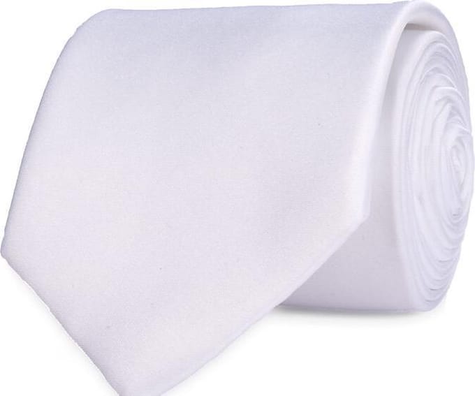 Karlowsky Tie KY050 - White - 148 x 6,5 cm