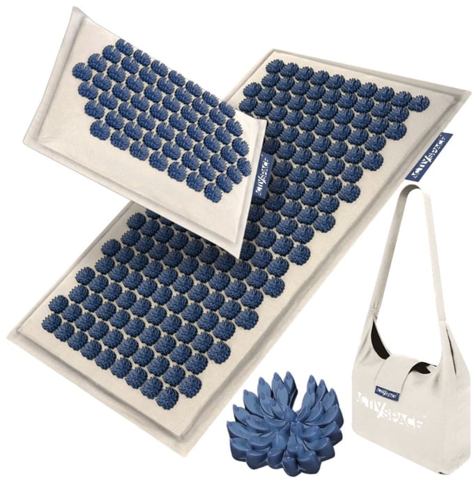 ACTIV/SPACE Kokos ECO Akupressur-Matte – Set in Blau