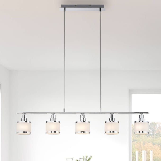 JUST LIGHT. GmbH Hanglamp Accor, versie 5-lamps