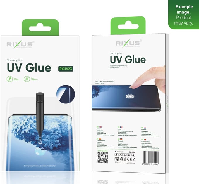 Rixus UV Glue Tempered Glass For Samsung S20