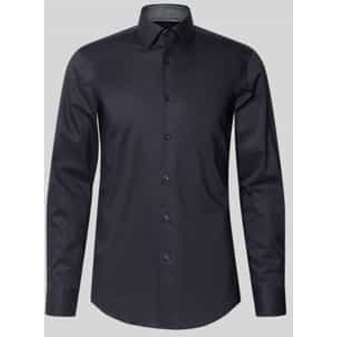 slim fit zakelijk overhemd van puur katoen model 'HANK'