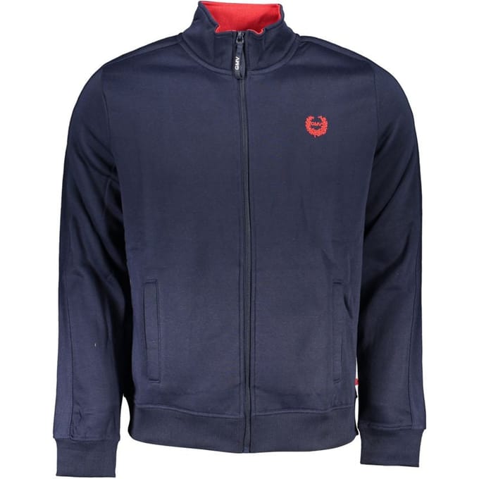 Gianmarco Venturi Blauw Polyester Heren Sweatshirt