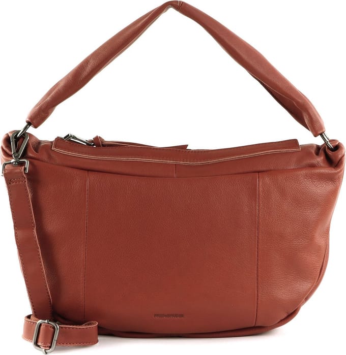 FREDsBRUDER Leren Schoudertas Rousur Small Shoulderbag Brick Rood