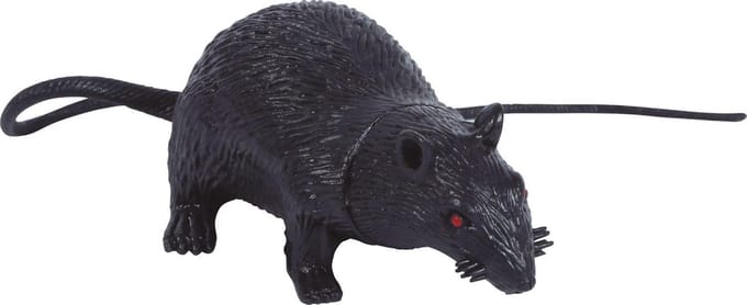 Décoration Rat Souris Noir Artificiel Halloween