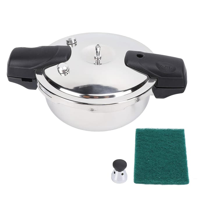 Miniatuur Snelkookpan 304 Roestvrij Staal Multifunctionele Kookpot Drukkoker voor Gas 18cm / 7.09in white