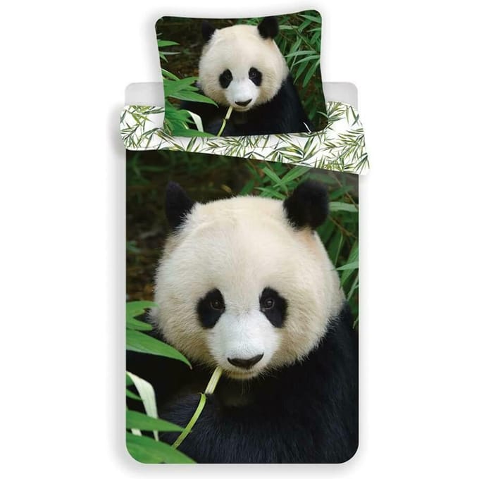 Animal Pictures Panda - Dekbedovertrek - Eenpersoons - 140 x 200 cm - Multi