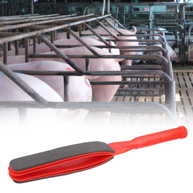 50.5cm Fouet à main pour porc, bâton de dressage, outil de déplacement, aiguillon de sécurité, équipement d'élevage gray