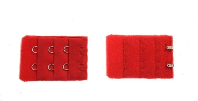 *** 2 BH verlengstukken - 2 Haaks Rood - Beha verlenger - Zwangerschap - van Heble® ***
