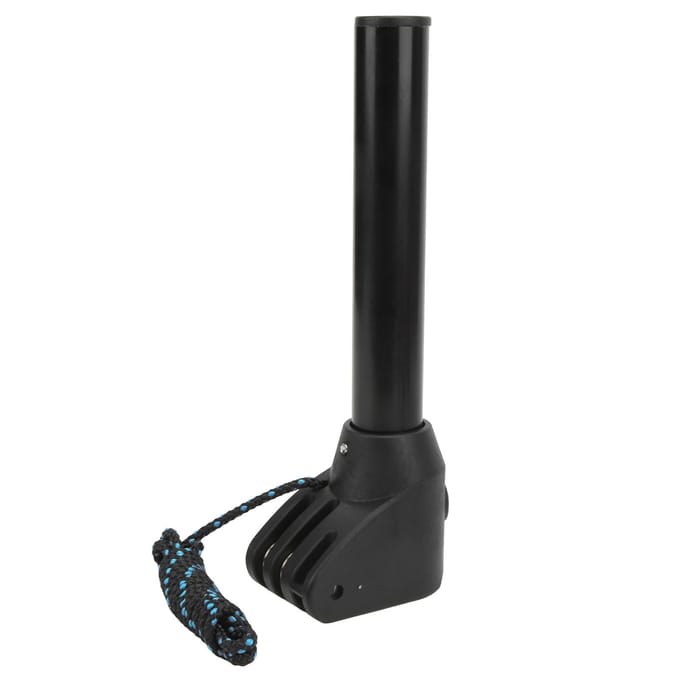 Rallonge de Windsurf Alliage d'Aluminium Rallonge de Windsurf Adaptateur de Montage de Base avec Corde black