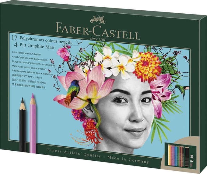 Faber Castell Polychromos + Graphite Matt - set 23-delig   4005402100521   Verf