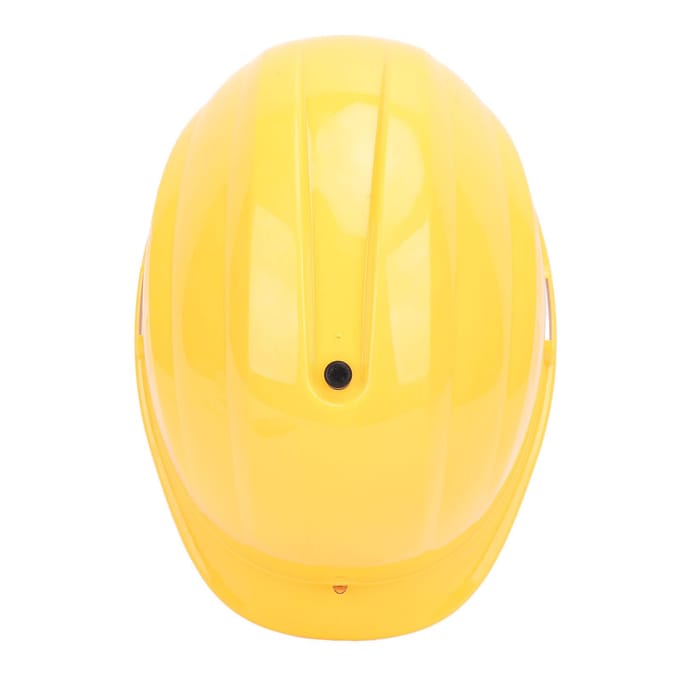 Airconditioning Veiligheidshelm Dubbele Ventilator Koelhelm Massage Veiligheidshelm voor Bouwplaats Ingebouwd yellow