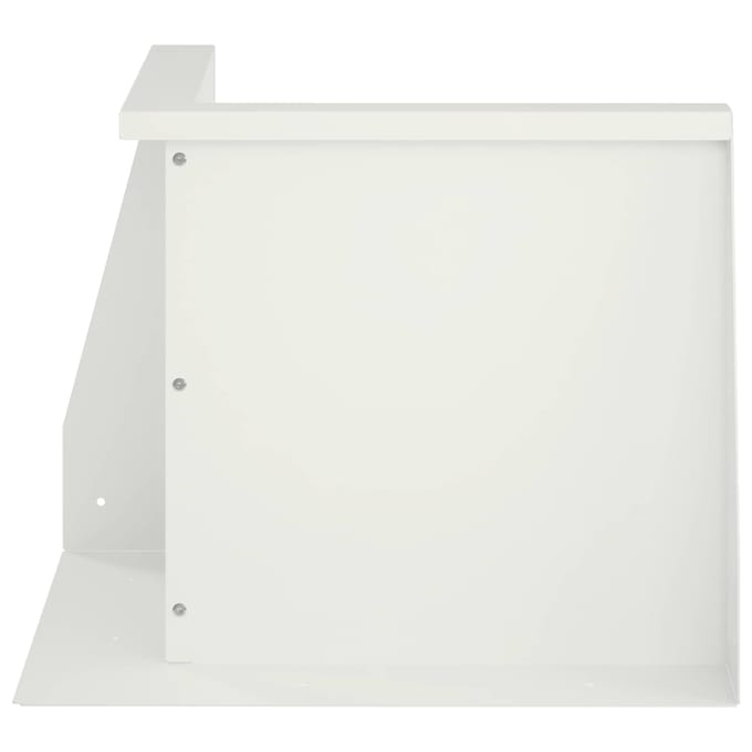 vidaXL - Keermuur - 50 - x - 50 - x - 50 - cm - Staal - Wit