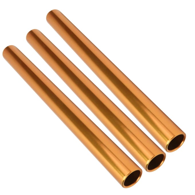 3 stuks Estafettestok Aluminiumlegering Atletiek Loopwedstrijd Stok Sportspel RequisietenOranje oranje